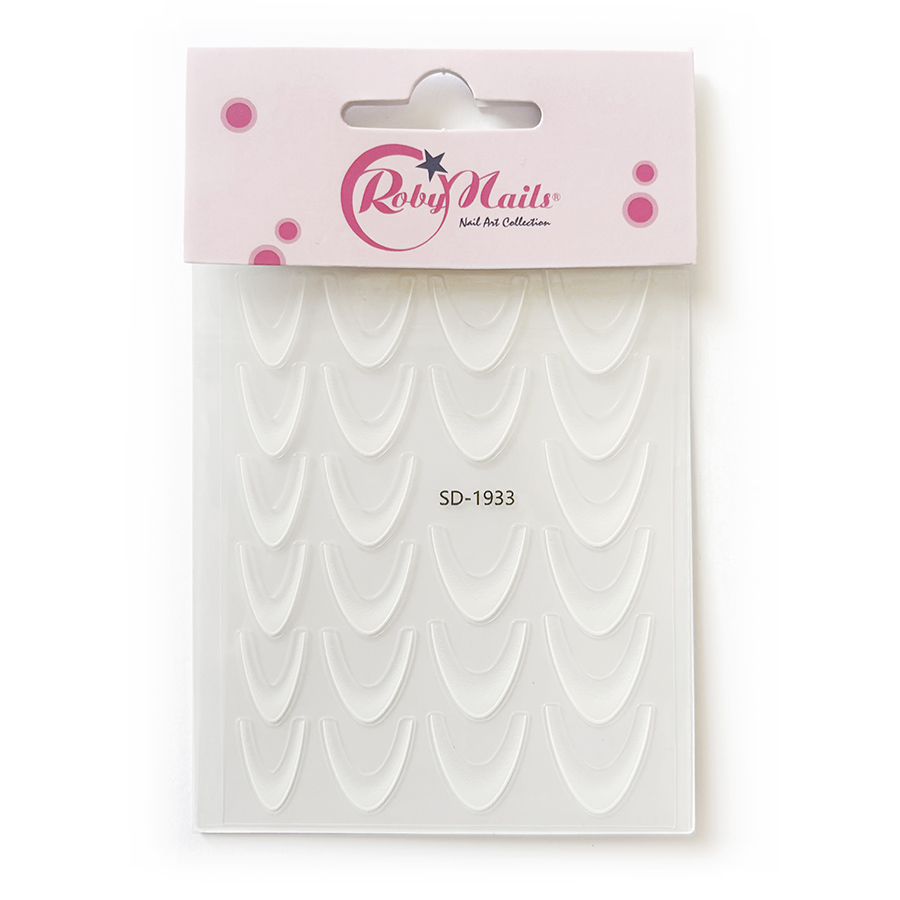 French Sticker White