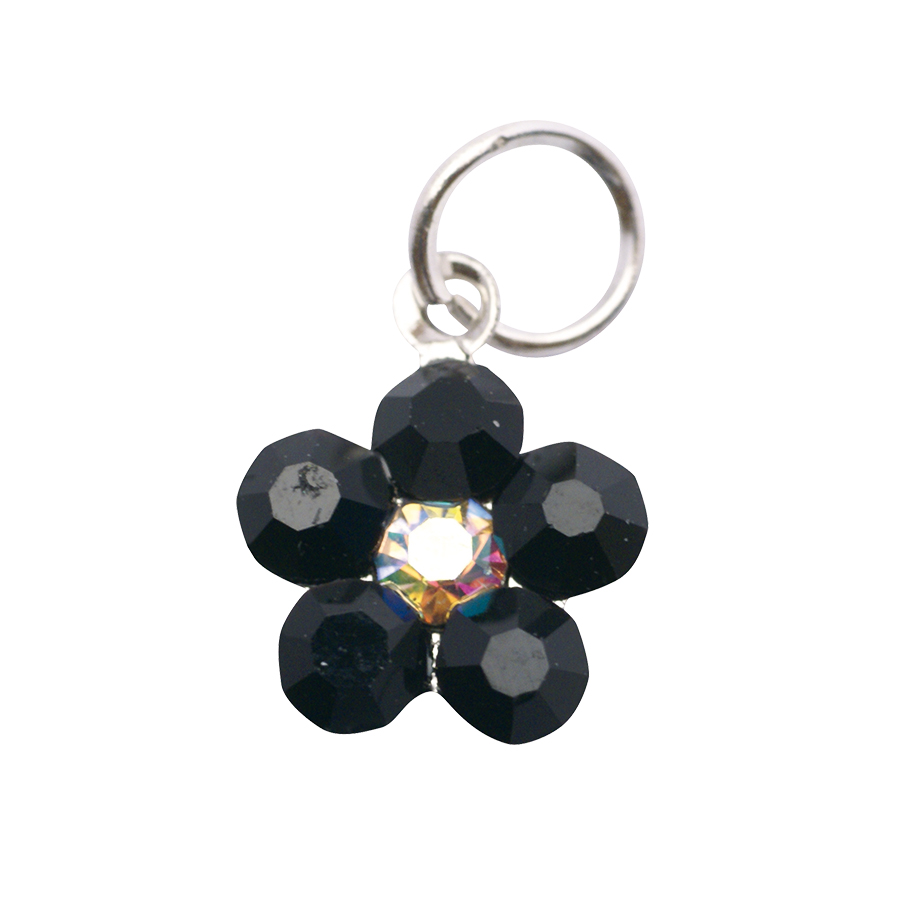 Nail Charm Preziosi Fiore nero