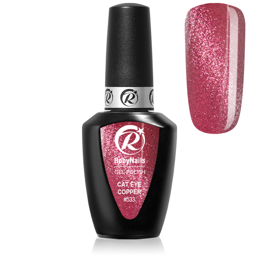 Gel Polish Cat Eye Copper
